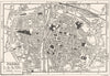 PARMA town/city plan. Italy 1953 old vintage map chart