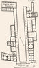 Galleria Degli Uffizi. Floor plan. Florence. Firenze 1953 old vintage map