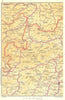 ITALY SWITZERLAND AUSTRIA. Tirano Trento 1953 old vintage map plan chart