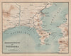 JAPAN. Yokohama 1907 old antique vintage map plan chart