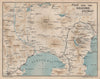 JAPAN. Fuji & Hakone District 1907 old antique vintage map plan chart