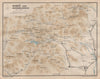 JAPAN. Nikko & environs 1907 old antique vintage map plan chart