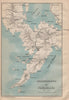 JAPAN. Kyushu & Islands. Nagasaki 1907 old antique vintage map plan chart