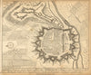 FREIBURG. Town plan by Schenk. Scarce. Germany 1710 old antique map chart