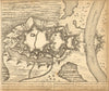 PHILIPPSBURG. Town plan by Schenk. Scarce. Germany 1710 old antique map chart