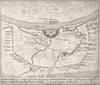 DUSSELDORF KAISERSWERTH. Schenk town plan. Scarce. Düsseldorf. Germany 1710 map