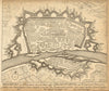 FRANKFURT. Town plan by Schenk. Scarce. Germany 1710 old antique map chart