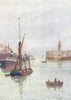 KENT. In Ramsgate Harbour 1924 old antique vintage print picture