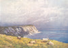 FOLKESTONE. Abbot's Cliff above Warren, hill 1924 old antique print picture