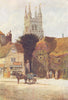 KENT. Church & Woolpack Hotel, Tenterden 1924 old antique print picture