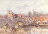 KENT. Aylesford bridge 1924 old antique vintage print picture