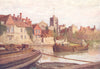 MAIDSTONE. old palace, Church college, Medway 1924 antique print picture