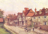 KENT. Chiddingstone Churchyard 1924 old antique vintage print picture