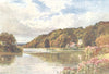 The Thames, near Hurley, Berkshire by Sutton Palmer 1920 old antique print