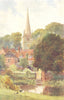 Buckingham by Sutton Palmer 1920 old antique vintage print picture