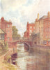 Newbury, Berkshire by Sutton Palmer 1920 old antique vintage print picture