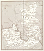 Buckinghamshire and Berkshire county sketch map by Sutton palmer & Mitton 1920