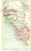 GAMBIA. Sierra Leone  1911 old antique vintage map plan chart