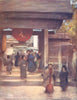 JAPAN. Road to Temple 1904 old antique vintage print picture