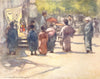 JAPAN. Stall 1904 old antique vintage print picture