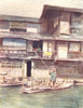 JAPAN. Workers. A, Canal 1904 old antique vintage print picture