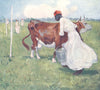 WEST INDIES. A Milkmaid, Barbados 1905 old antique vintage print picture