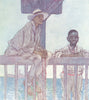 WEST INDIES. Diving boys, Kingston, Jamaica 1905 old antique print picture