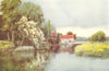 ESSEX. Roding Valley. Passingford Mill 1909 old antique vintage print picture