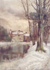 ESSEX. Frostbound, Chelmsford 1909 old antique vintage print picture