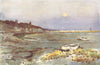 ESSEX. Moon Rise, Mill Fleet 1909 old antique vintage print picture