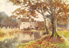 ESSEX. Baddow Road Mill, Chelmer 1909 old antique vintage print picture