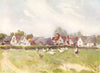 ESSEX. Little Dunmow 1909 old antique vintage print picture