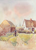 ESSEX. Elsenham Road, Thaxted 1909 old antique vintage print picture