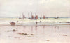 SUSSEX. Hastings, fishing Fleet 1906 old antique vintage print picture