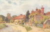 SUSSEX. Amberley Church 1906 old antique vintage print picture