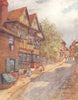 SUSSEX. Mermaid St, Rye 1906 old antique vintage print picture