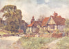 SUSSEX. Glynde 1906 old antique vintage print picture