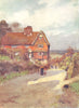 SUSSEX. Cottages at Mayfield 1906 old antique vintage print picture