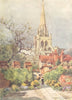 CHICHESTER. King Richard's Walk, cathedral 1906 old antique print picture