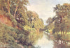 SURREY. Mole valley. river Mole, Dorking 1912 old antique print picture