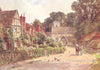 SURREY. Pilgrims way. Betchworth, Dorking 1912 old antique print picture