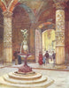 FLORENCE FIRENZE. Courtyard of the Palazzo Vecchio. Italy 1905 old print