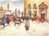FLORENCE. Frescobaldi Palace, Ponte Santa Trinita, Palazzo Vecchio Tower 1905