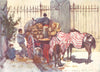 TUSCANY TOSCANA. Loading a Cart Wine-Flasks 1905 old antique print picture