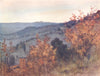 FIESOLE. View over the Tuscan Hills, from the 