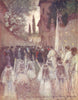 TUSCANY TOSCANA. Feast of Corpus Christi. Italy 1905 old antique print picture