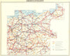 GERMANY. Ubersichtskarte 1936 old vintage map plan chart