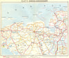 GERMANY. Emden-Groningen 1936 old vintage map plan chart