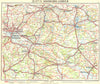 GERMANY. Hamburg-Lubeck 1936 old vintage map plan chart