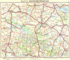 GERMANY. Gustrow-Prenzlau 1936 old vintage map plan chart